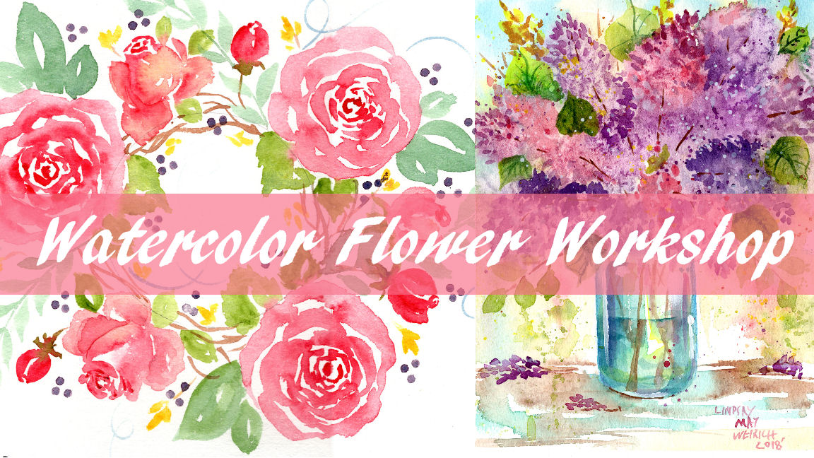 Loose & Juicy Watercolor Florals! | LindsayWeirich