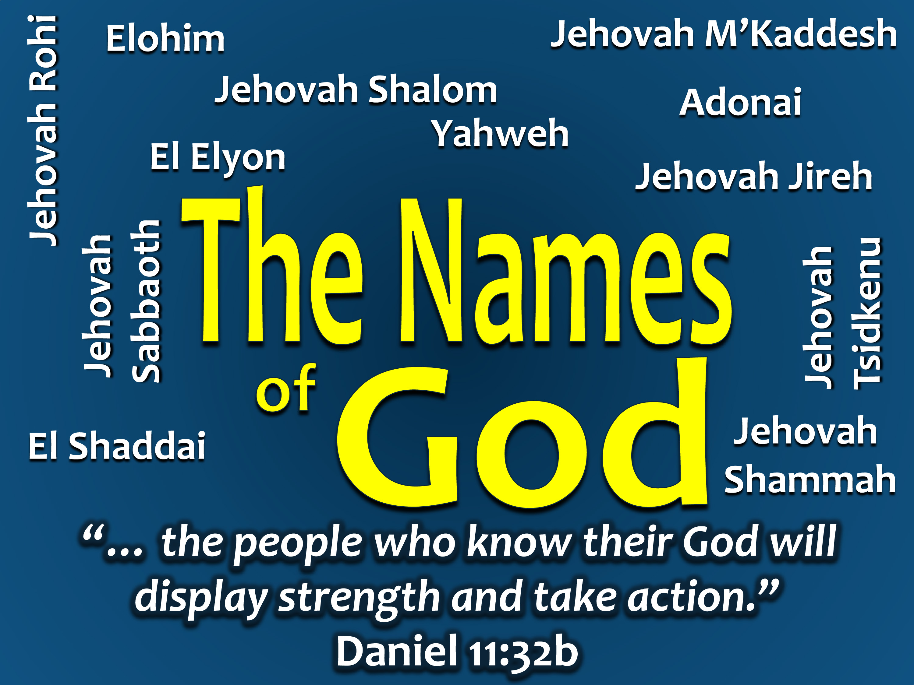 The Names of God Crossroads Bible Seminary