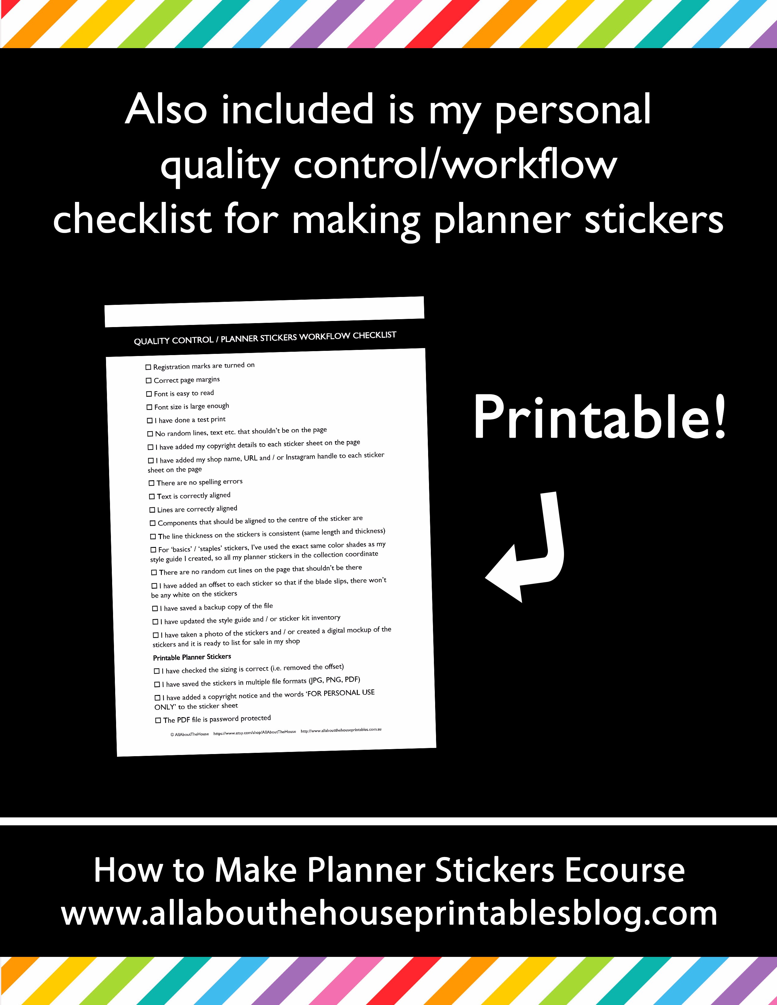 making money selling planner stickers