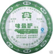 2008 Menghai Dayi Wei Zui Yan Green Pu-erh Tea Cake from menghai dayi (puerh shop)