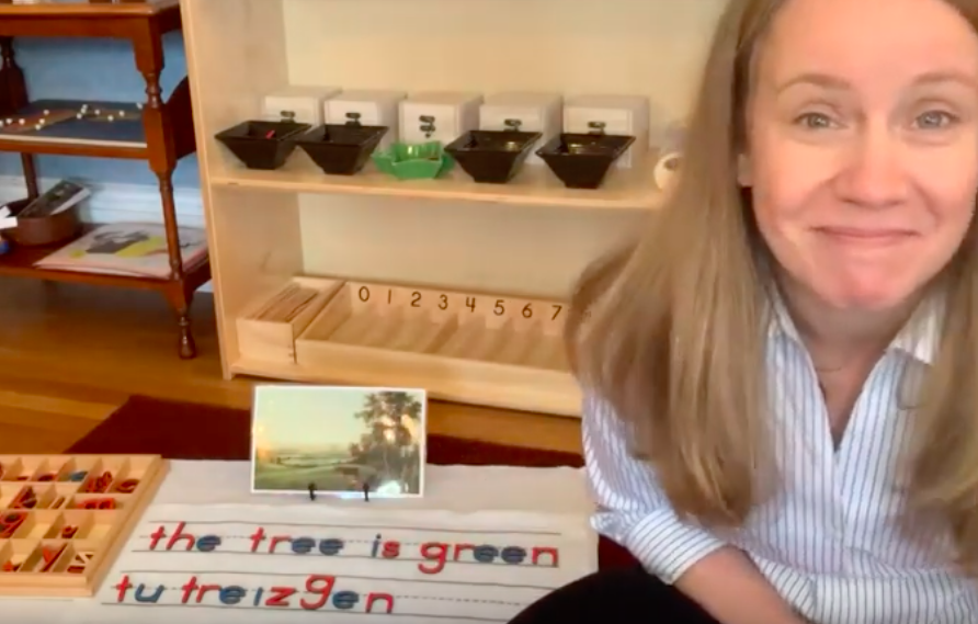 Ms. Anne and the Montessori Movable Alphabet
