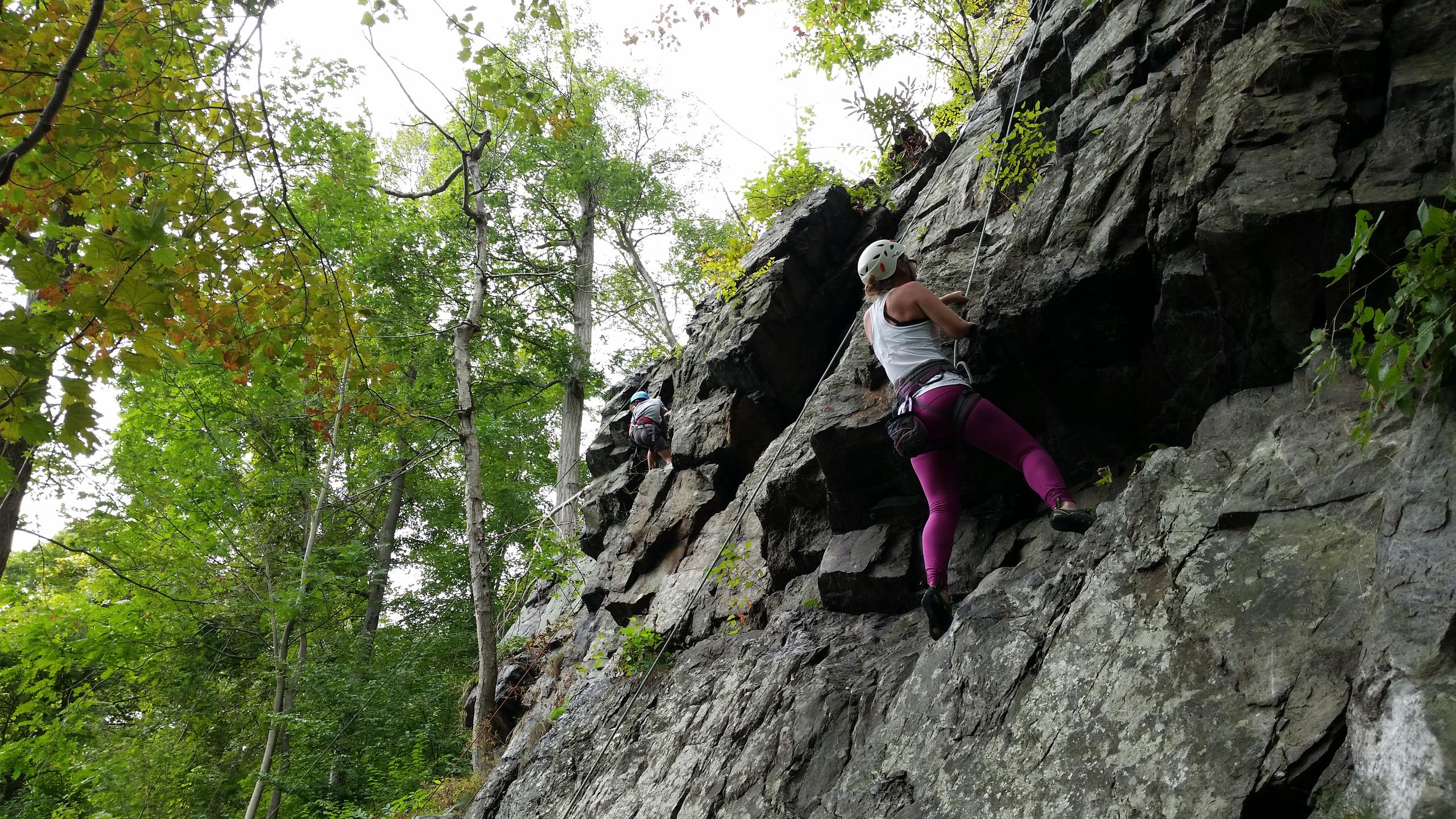 Rock Climbing at Delaware Water Gap with Northeast Mountain Guiding - Waterbury