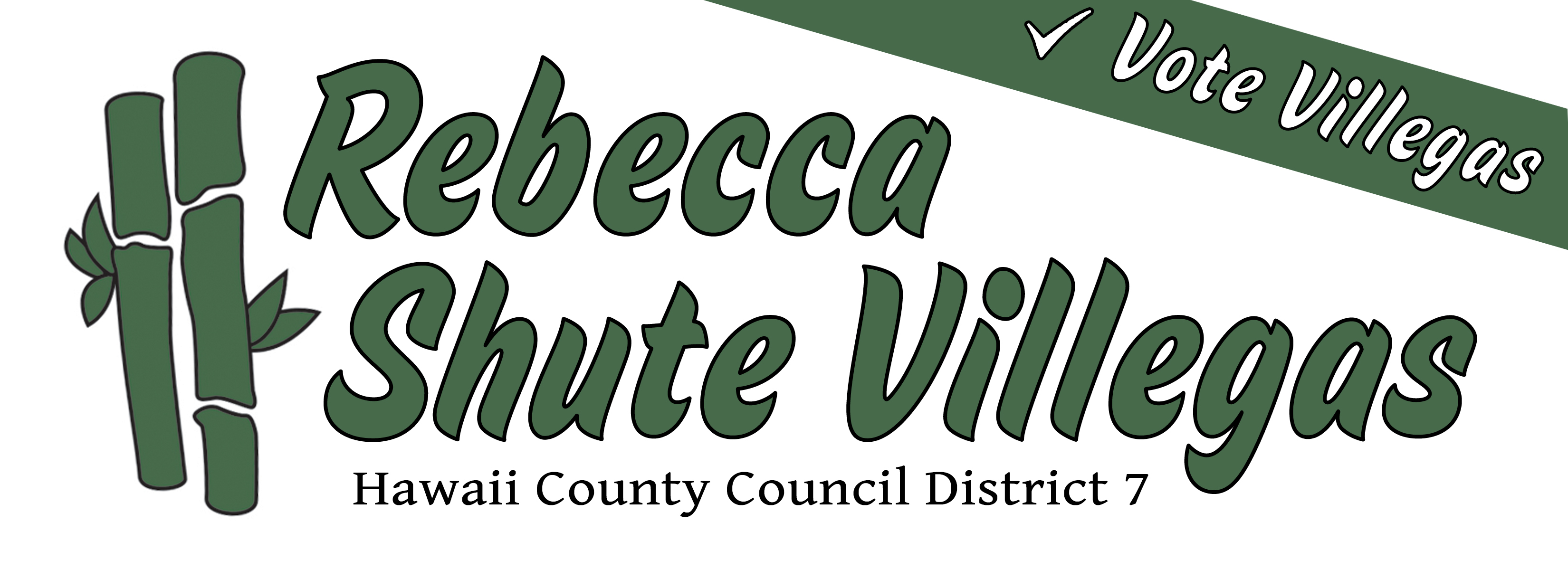 Rebecca Shute Villegas for Hawaii County Council District 7 logo