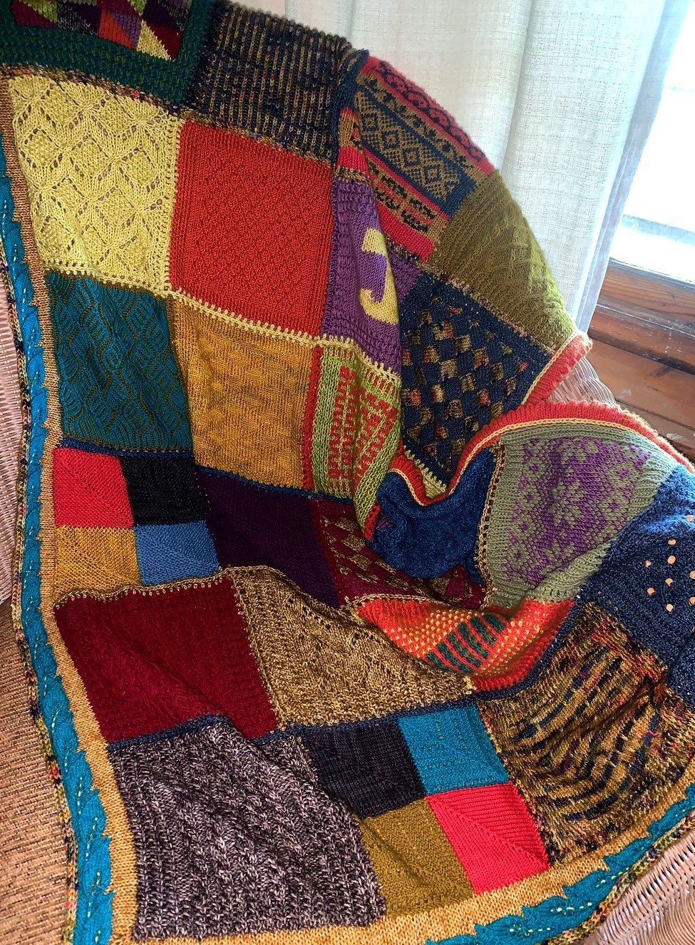 Afghan Sampler Series BOM 1 Reading knitting charts I am a Quilter