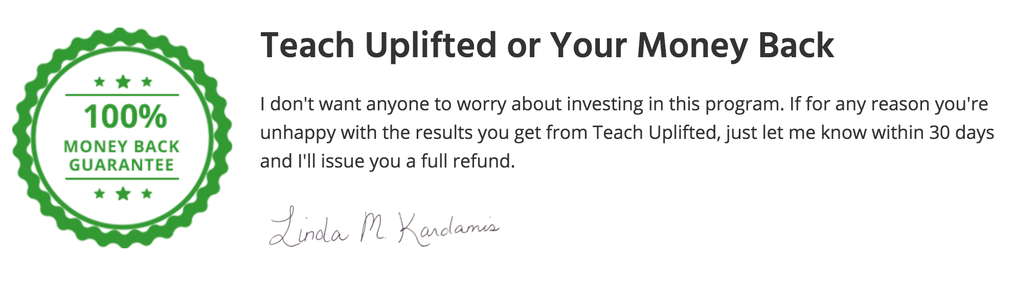 Teach Uplifted by Linda Kardamis