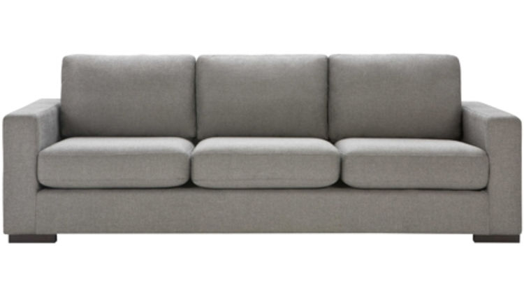Signature 3 Seat Sofa in Attache Black Pepper - Freedom Furniture