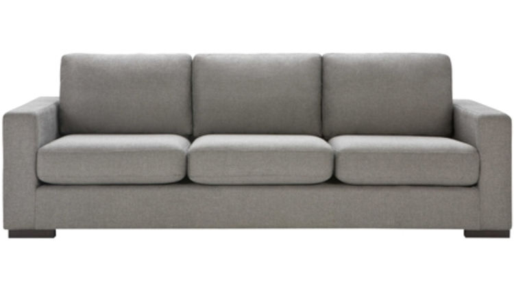 Signature 3 Seat Sofa in Attache Black Pepper - Freedom Furniture