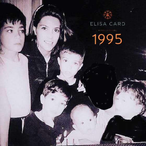 Mom Elisa with her 5 sons in 1995 