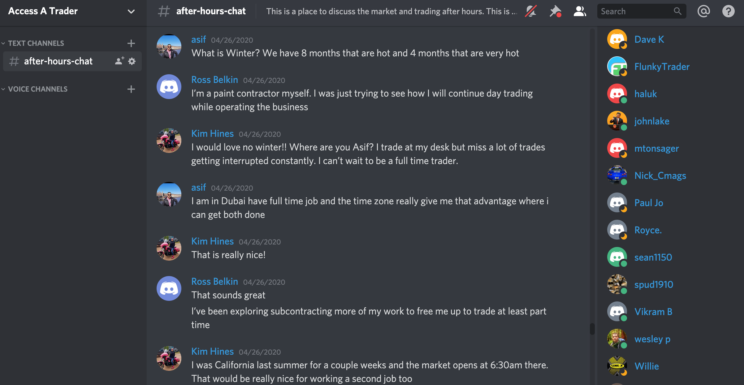 Discord After hours Chat