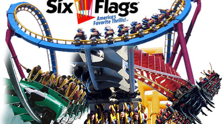 Six Flags Magic Mountain Entry Tickets