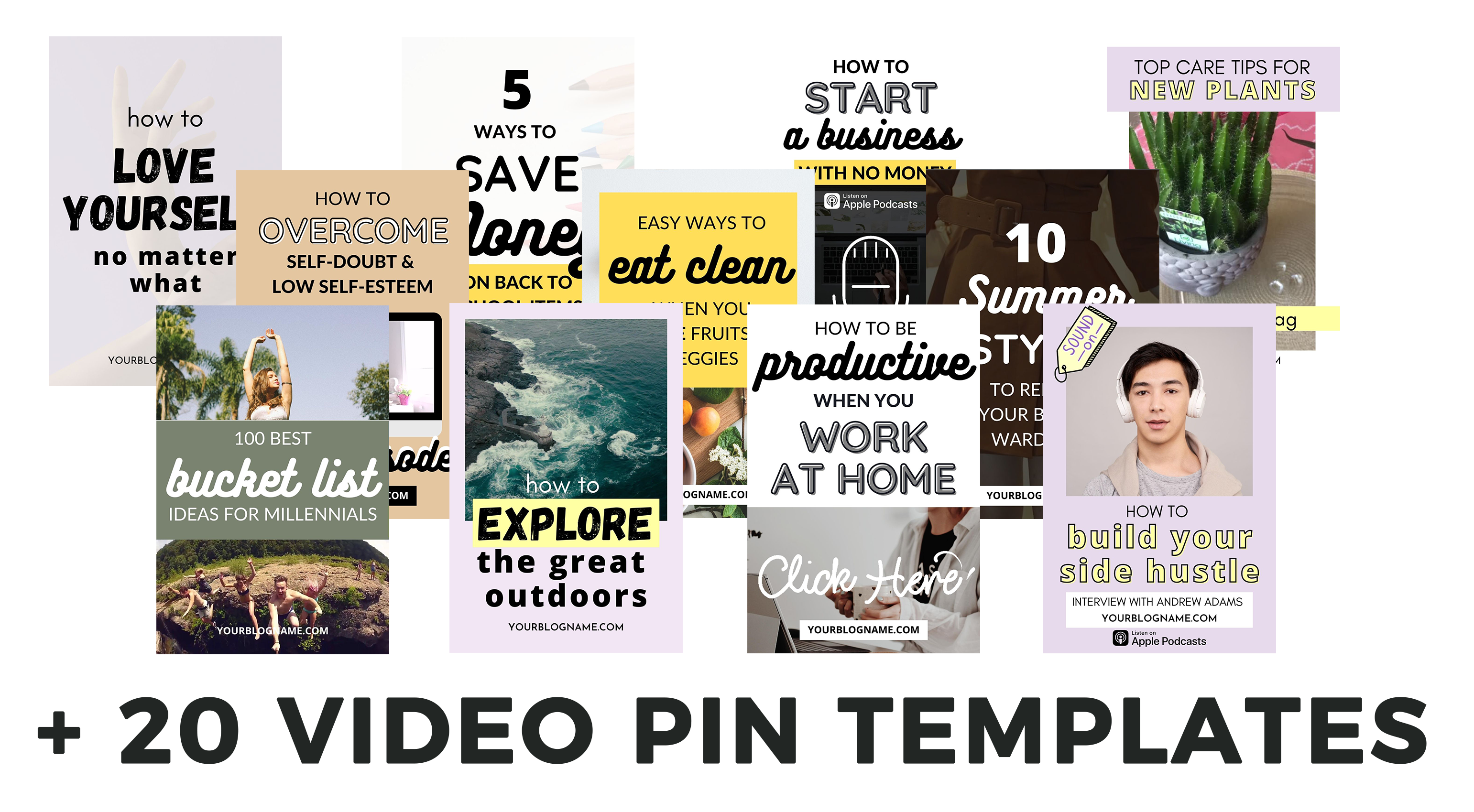 20 Video Pin Templates