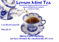 Lemon Mint Tea from Home Farm Herbery