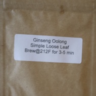 Ginseng Oolong from Simple Loose Leaf