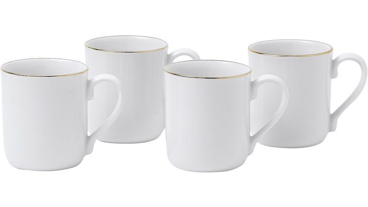 Royal Doulton Simply Gold Set of 4 Mugs (two sets) - David Jones