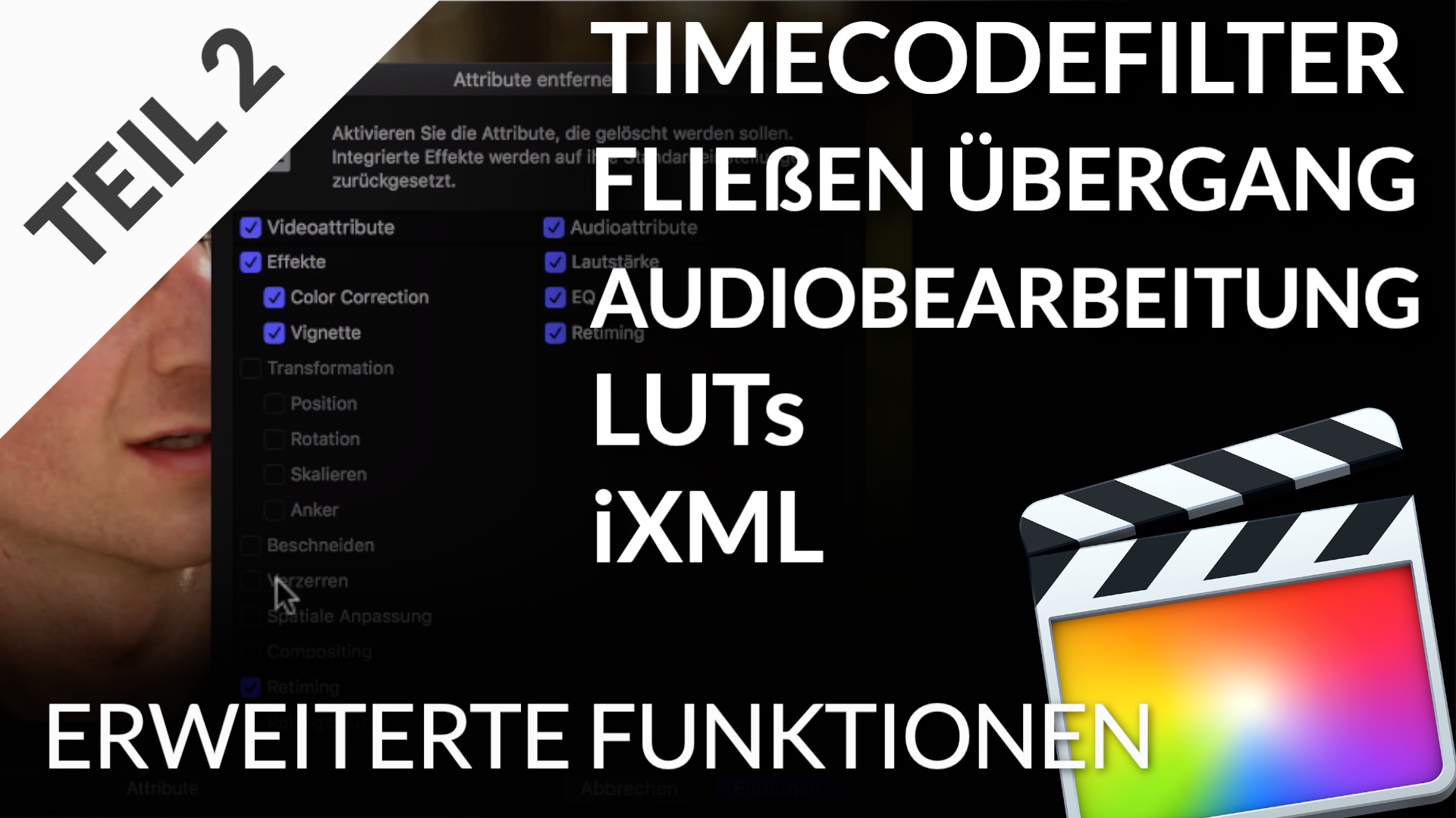 Product image for Final Cut Pro - Die erweiterte Funktionen: Teil 2