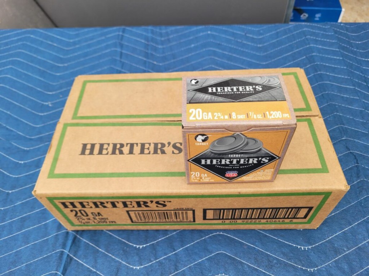 12 Gauge 2 3/4 Herter's #8 shot 25 round box | FlipAmmo - | Lorton | 22191