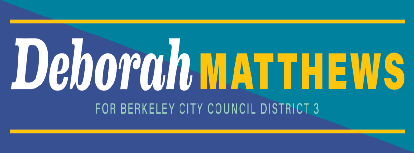 Deborah Matthews for Berkeley City Council 2020 logo