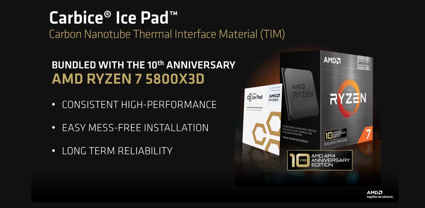 AMD Ryzen 7 5800X3D - Ryzen 7 5000 Series 8-Core 3.4 GHz Socket