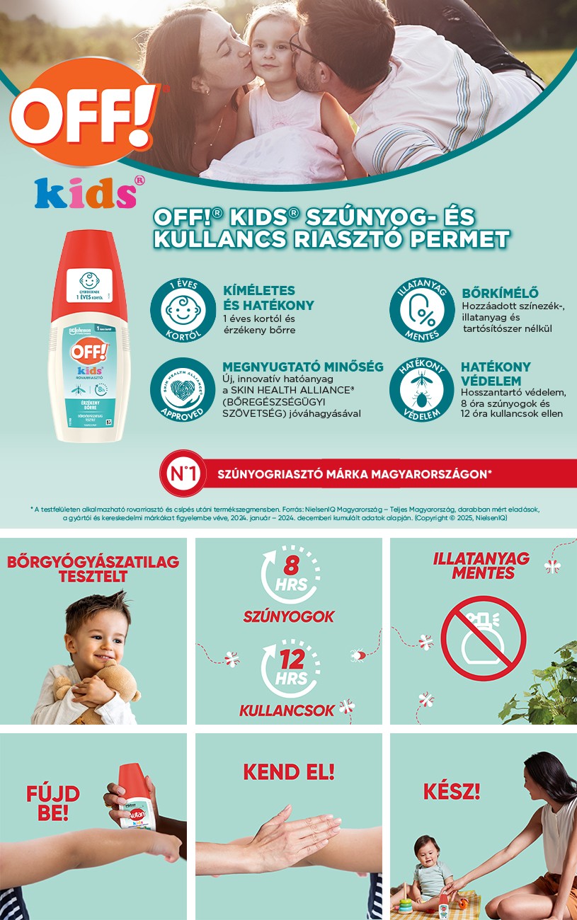 Off Kids szúnyog- és kullancs risztó permet