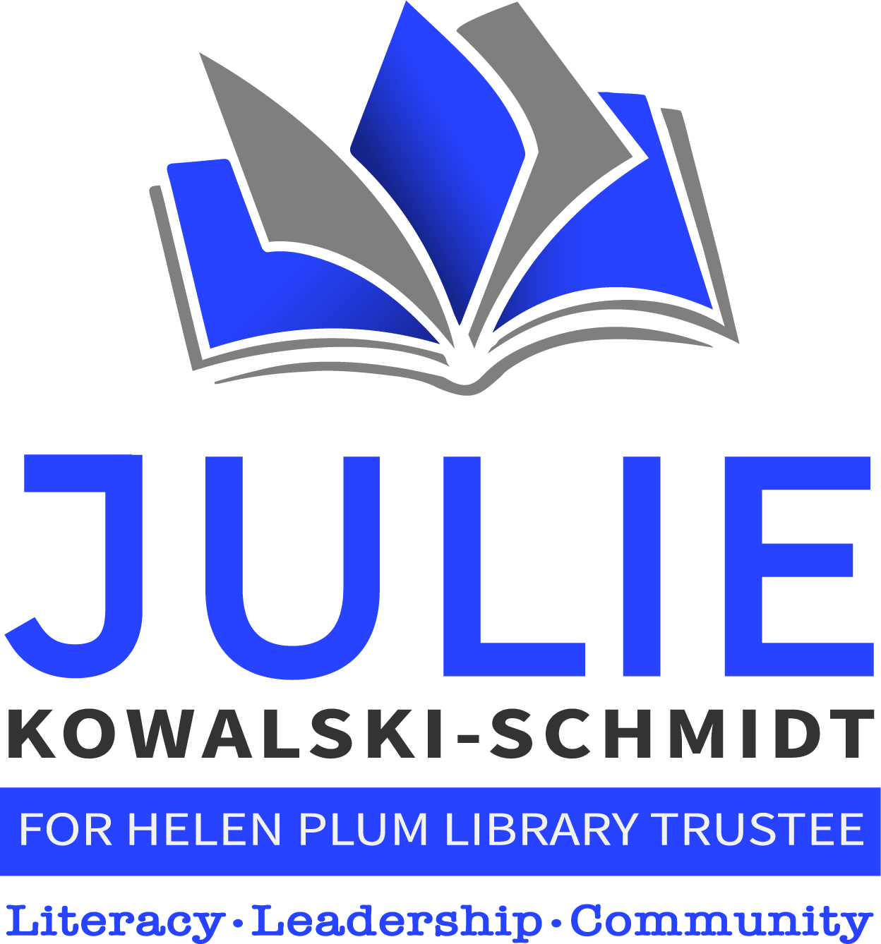 Julie for Helen Plum Library logo