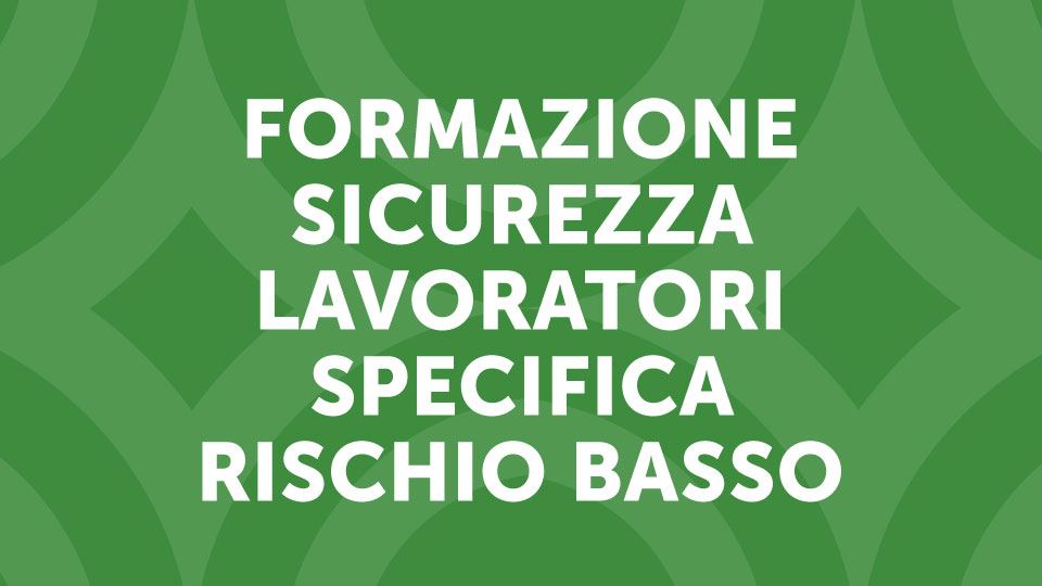 Formazione Specifica dei Lavoratori per il Rischio Basso CorsiSicurezza.com