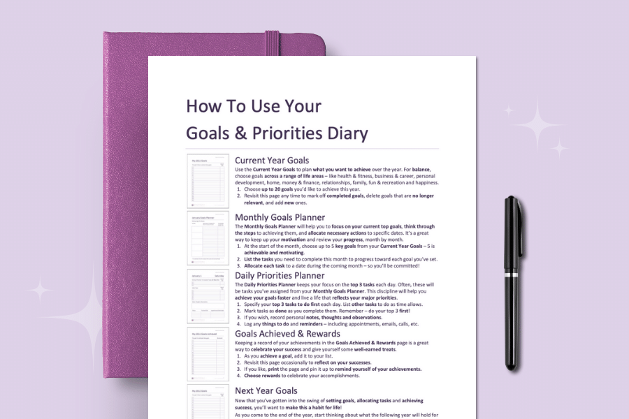 Goals and Priorities Diary: What Is It?