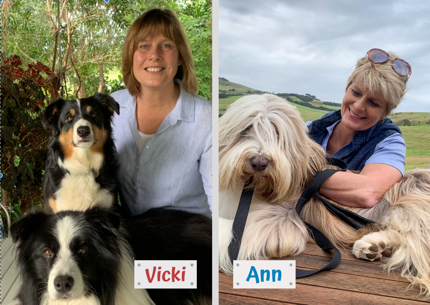 Ann Harris and Vicki Austin