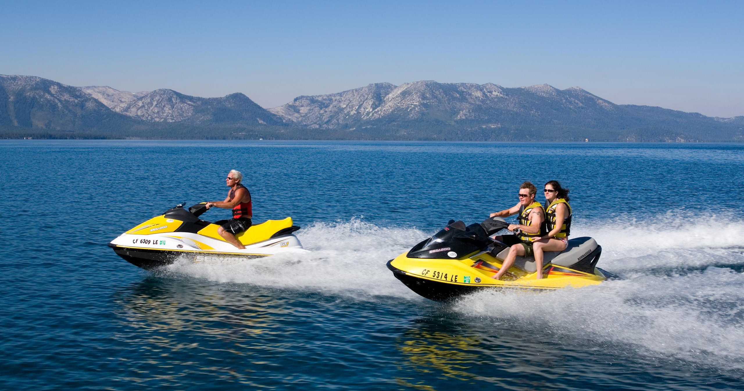 Embark on an exhilarating adventure boating across the clear waters of Round Hill, Nevada, with a private Jet Ski Rental experience at Round Hill Pines Marina. This activity offers thrill-seekers and water lovers a chance to explore the scenic shoreline at their own pace, making it perfect for families, friends, or solo travelers looking for a fun day on the water. As you zip across the lake’s surface, you'll enjoy stunning mountain views and the peaceful serenity of Nevada’s outdoor landscape. The rental provides easy access to the water, allowing you to carve your own route or simply enjoy the speed and agility of the jet ski. Whether you're seeking a lively adventure or a relaxing cruise, this activity offers a versatile experience suitable for all skill levels. The friendly staff at Round Hill Pines Marina ensures safety and fun, providing safety gear and comprehensive instructions for beginners. Feel the wind in your hair and the thrill of controlling your own watercraft while soaking in the sun and natural beauty around you. This private jet ski rental creates memorable moments, perfect for adventure lovers eager to make the most of Nevada's outdoor offerings. Always remember to follow safety guidelines and respect the environment to keep this beautiful area pristine for future visitors. - Reno, Nevada