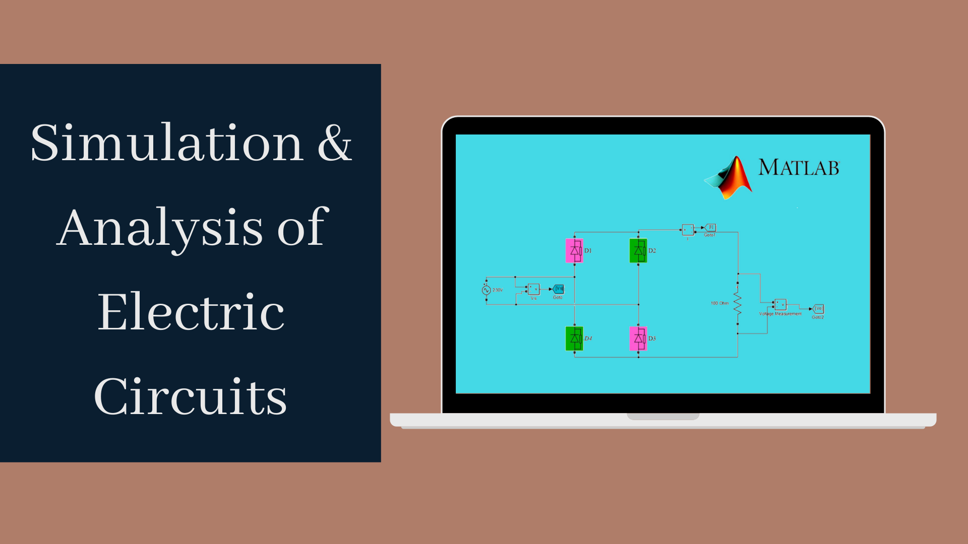 Simulation and Analysis of Electric Circuits with MATLAB Circuit Diagram