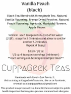 Vanilla Peach from Cuppa Geek