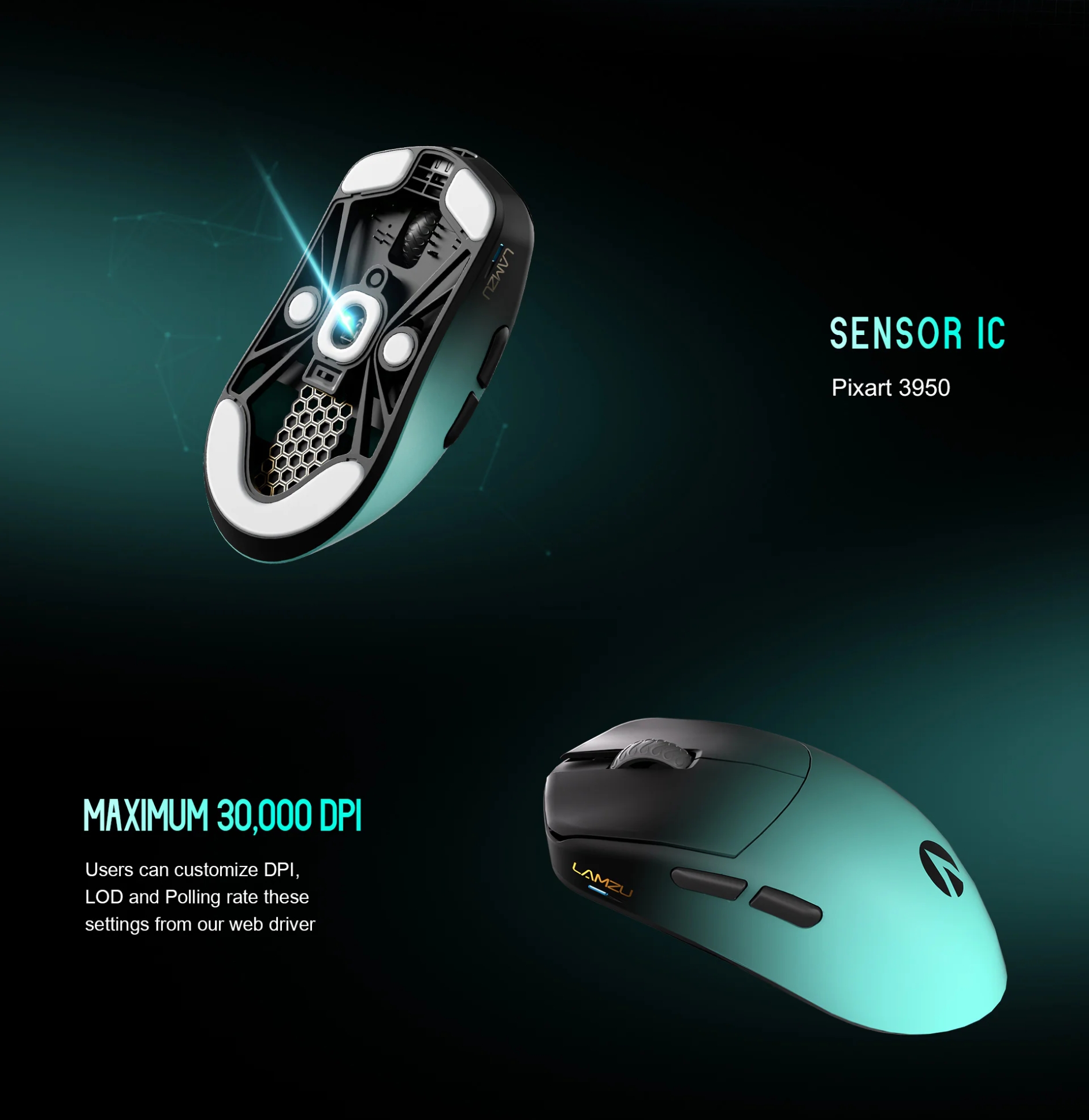 Lamzu Maya X Aimlabs Wireless Gaming Mouse - Micro Center