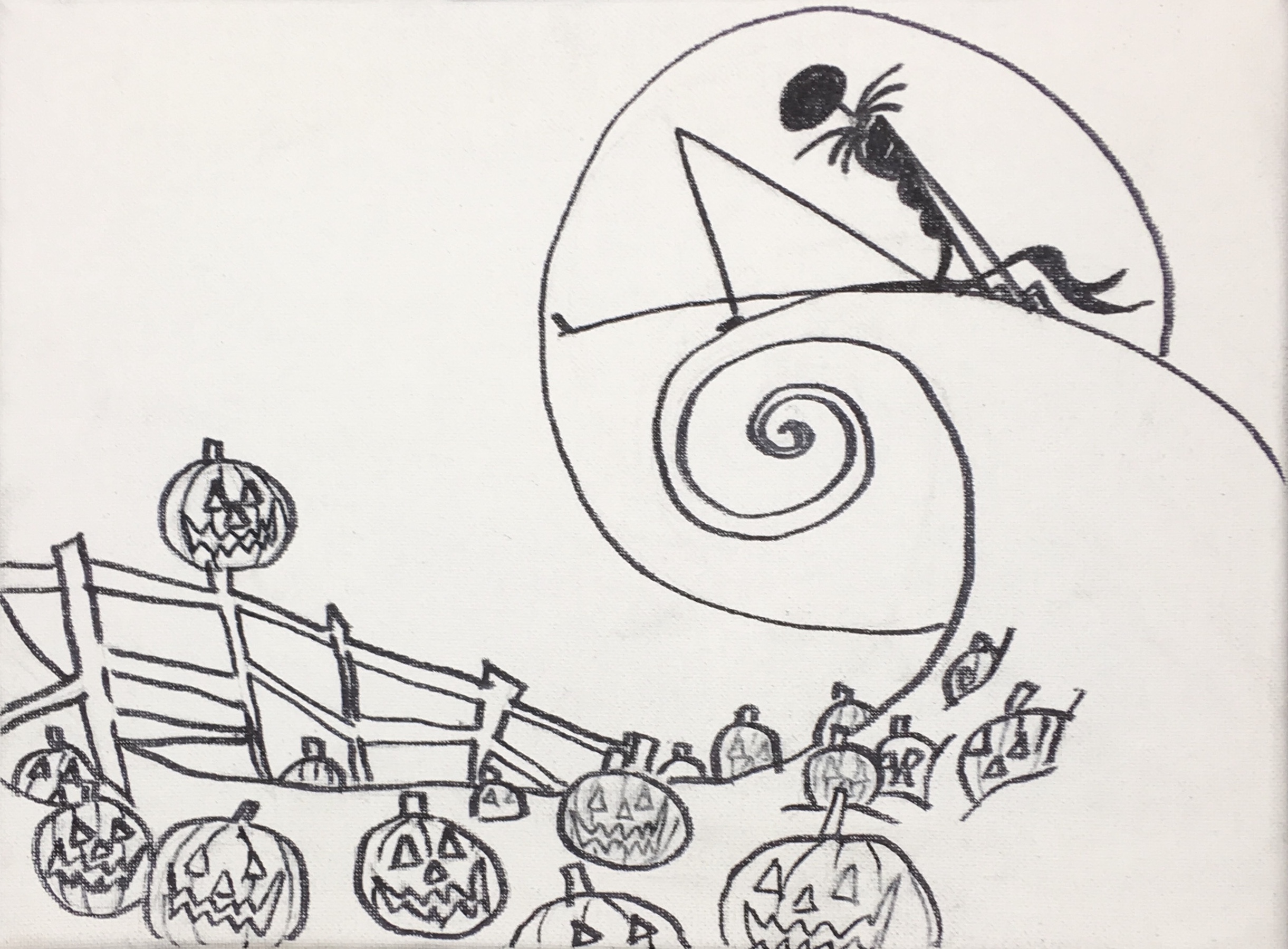 The Nightmare Before Christmas Drawing Tutorial | The Buzzed Artist