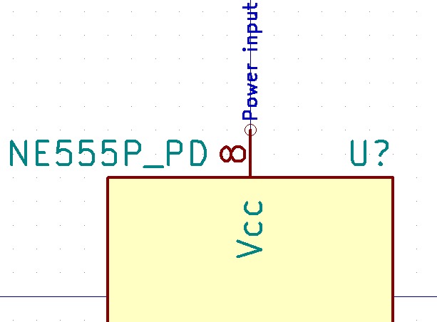 Figure 13: The Vcc pin, in place