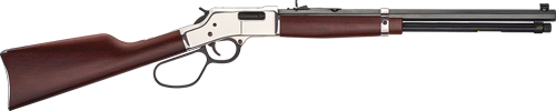 Henry H006CSL Big Boy Silver 45 Colt (LC) Caliber with 10+1 Capacity, 20 Blued Barrel, Silver Metal Finish, American Walnut Stock & Large Loop Right Hand (Full Size)