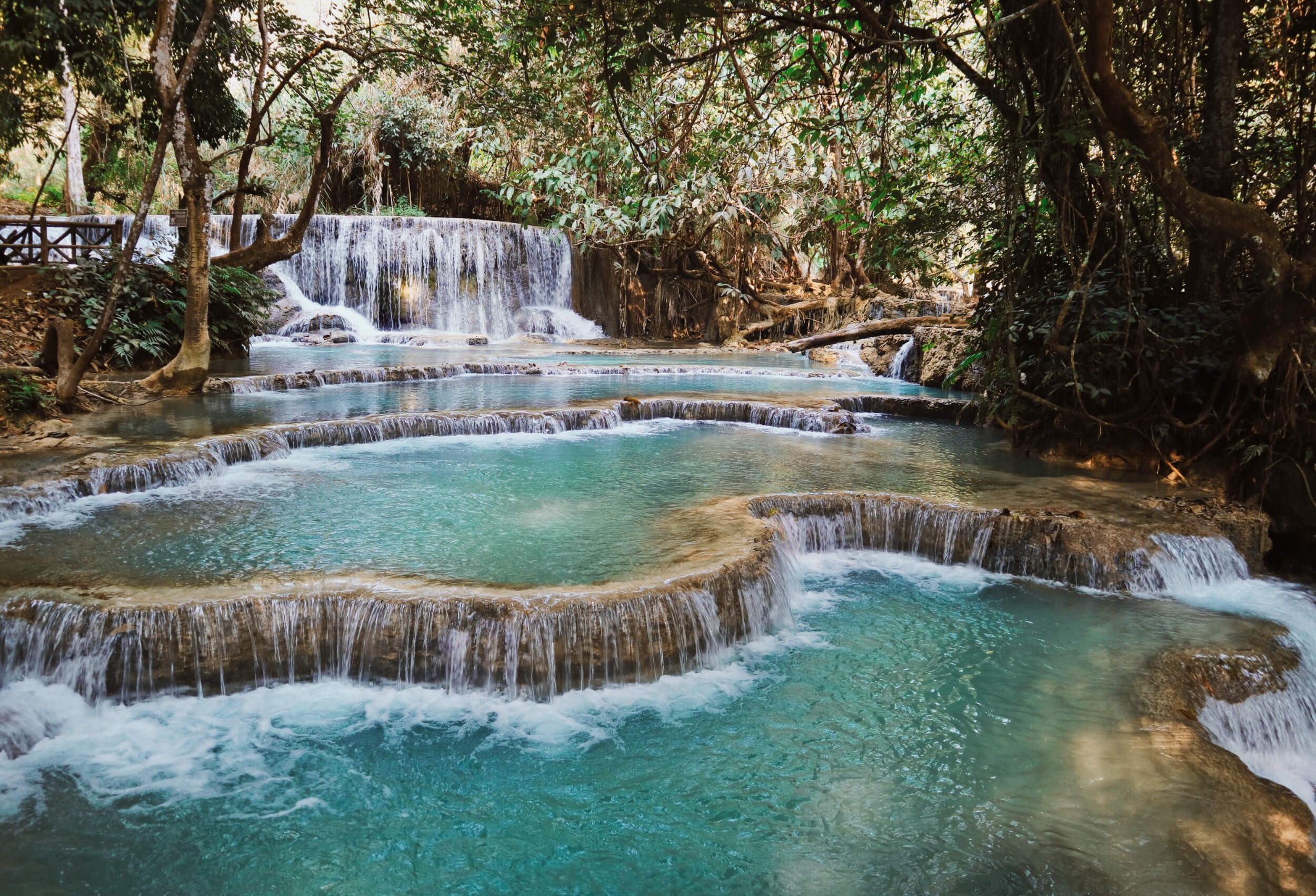 Impressive Kuang Si Waterfalls 