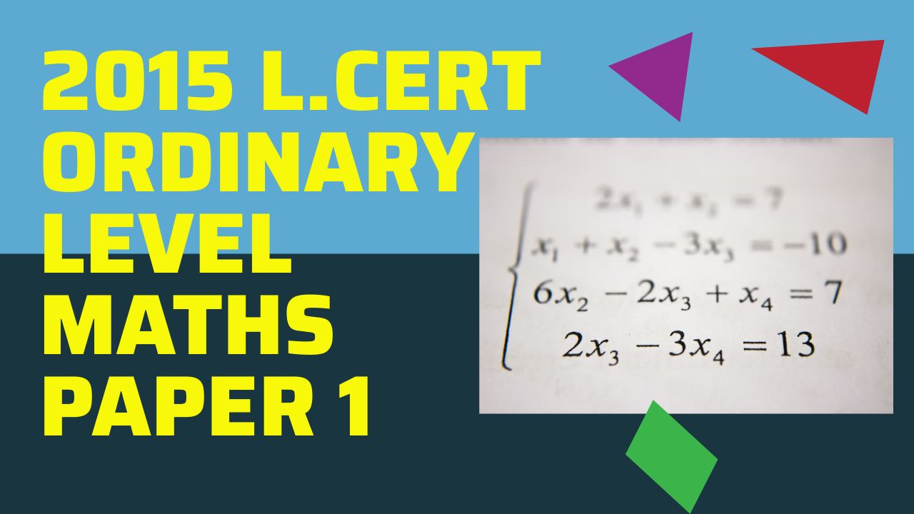 maths ordinary level paper 2