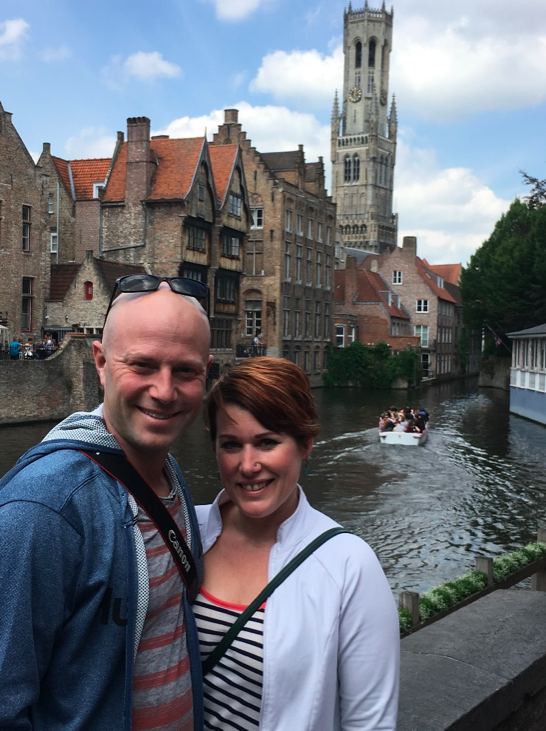 Me and John in Bruges (one of my favourite cities)