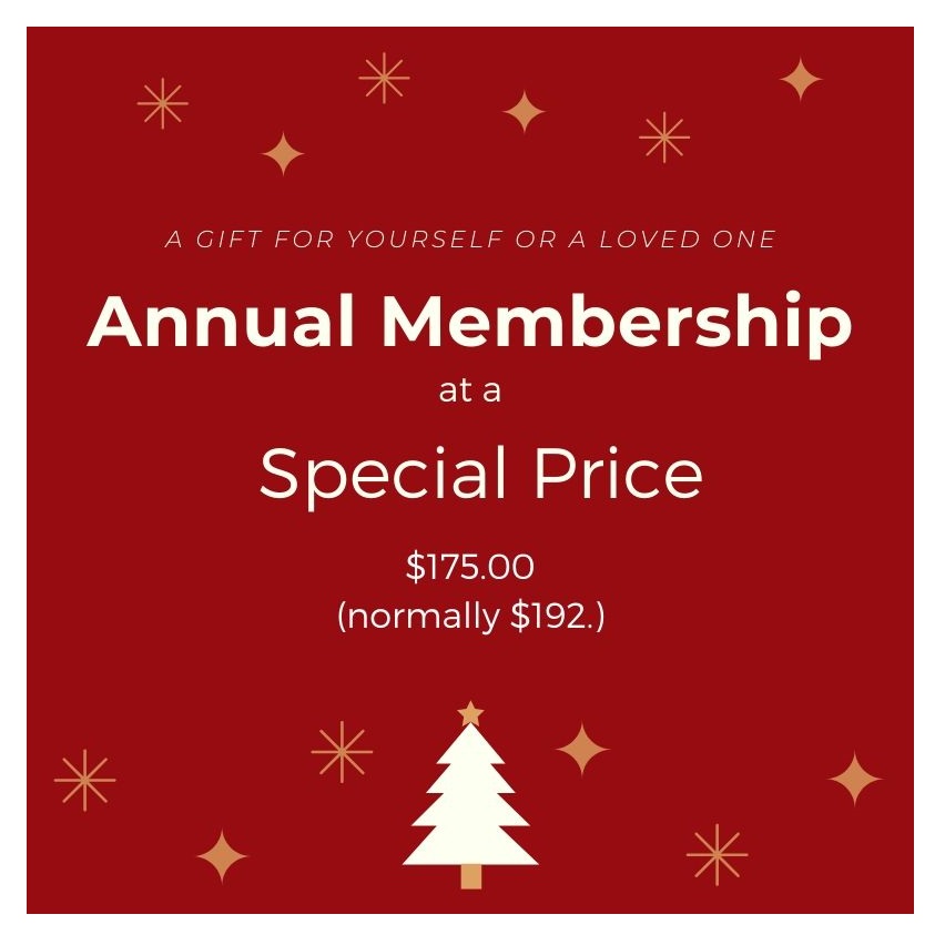 Annual Membership for a Special Price