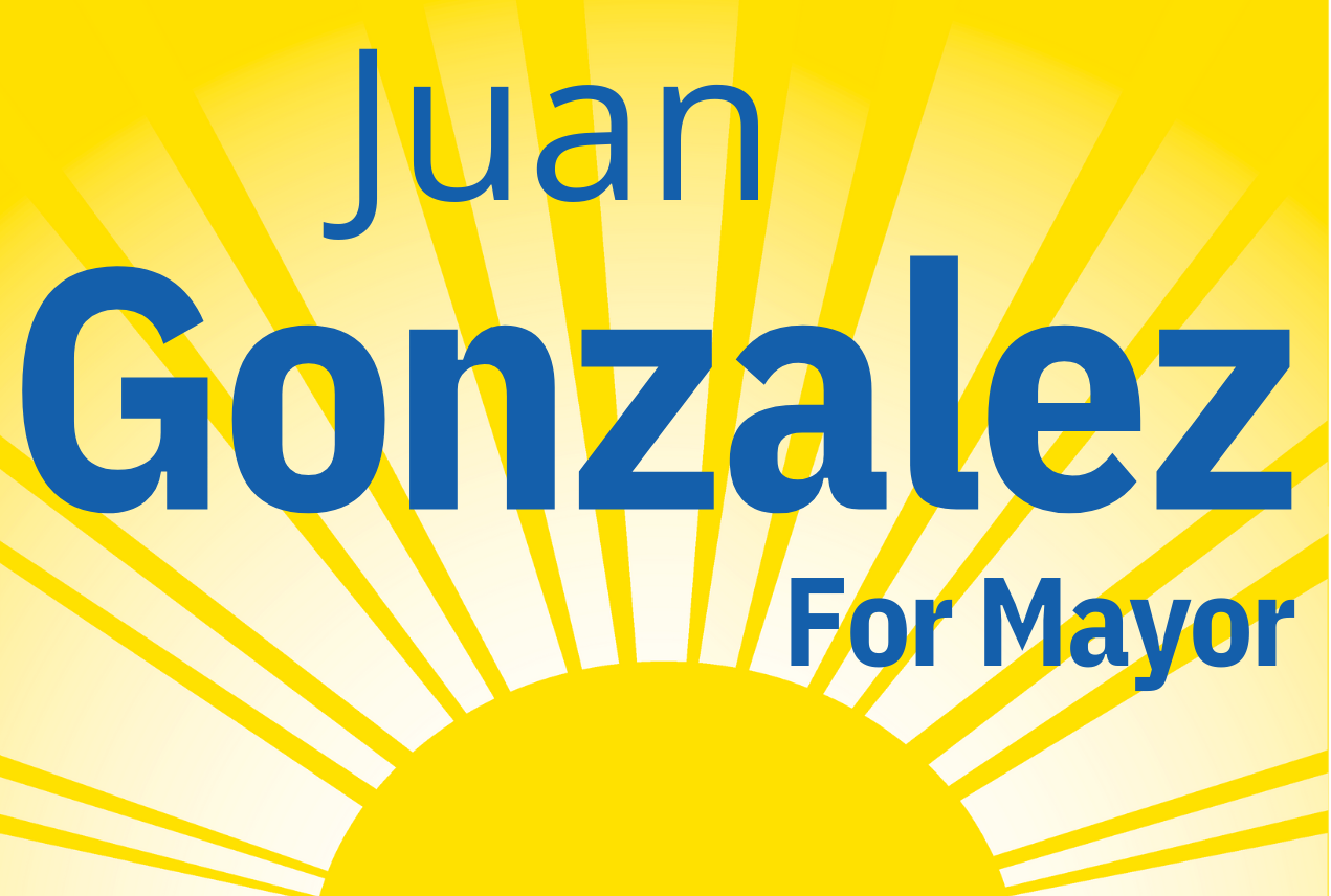 Juan Gonzalez for Mayor 2022 logo