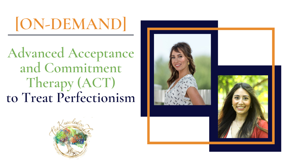 Acceptance and Commitment Therapy for Perfectionism Two Workshop Bundle On-Demand CE Webinars for therapists, counselors, psychologists, social workers, marriage and family therapists
