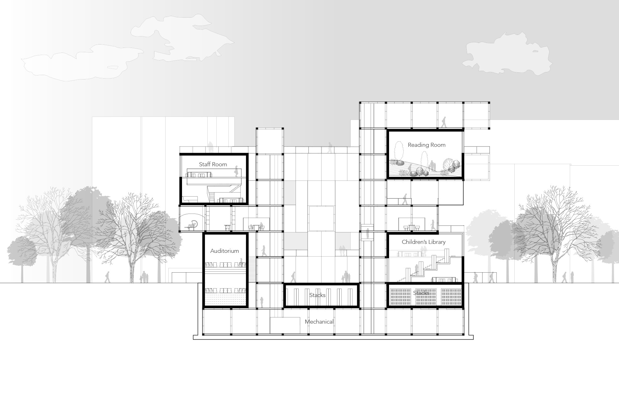 Section Drawing - Columbia GSAPP