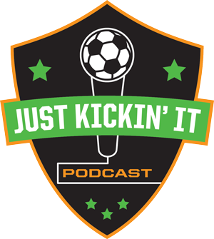 Just Kickin' It Podcast logo