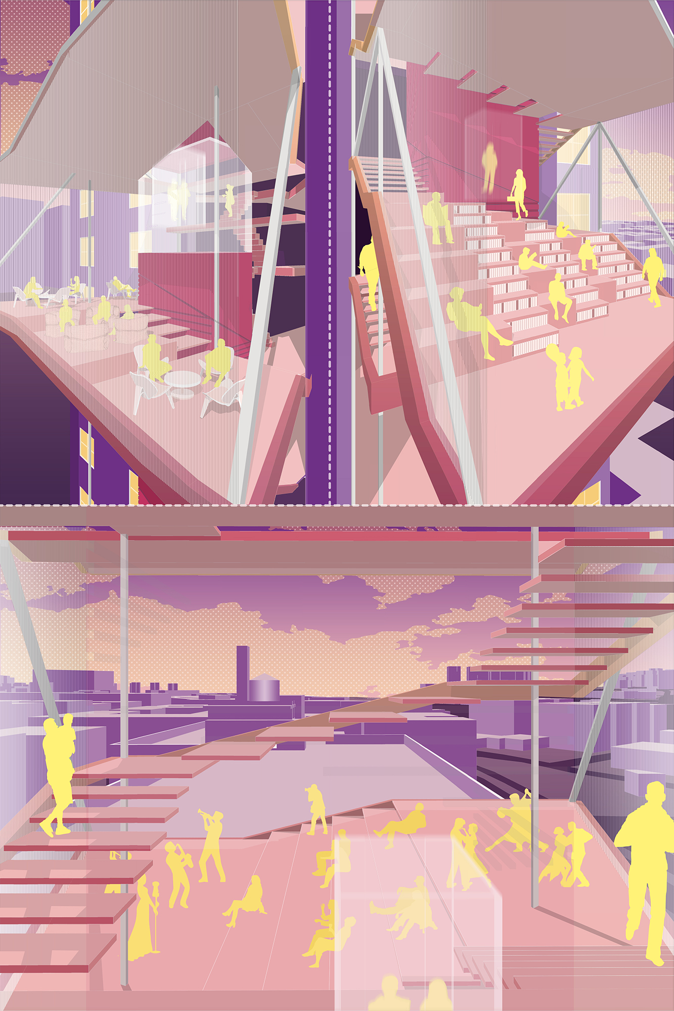 Perspective Drawing - Columbia GSAPP