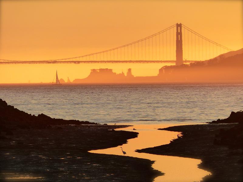 View of the bay from Pt Isabel at Sunset_Nancy Parker_40115JPG