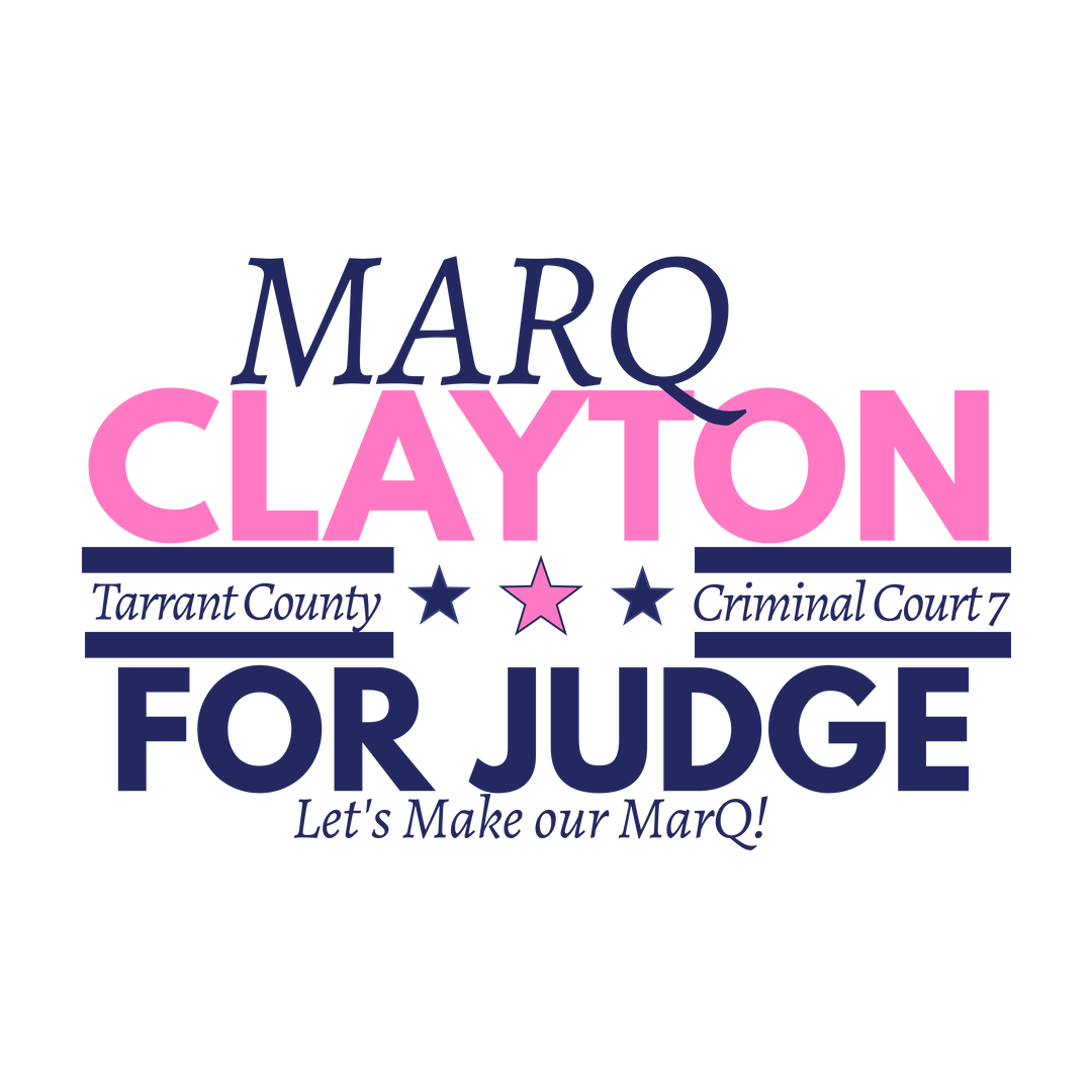 MarQ Clayton for Judge logo