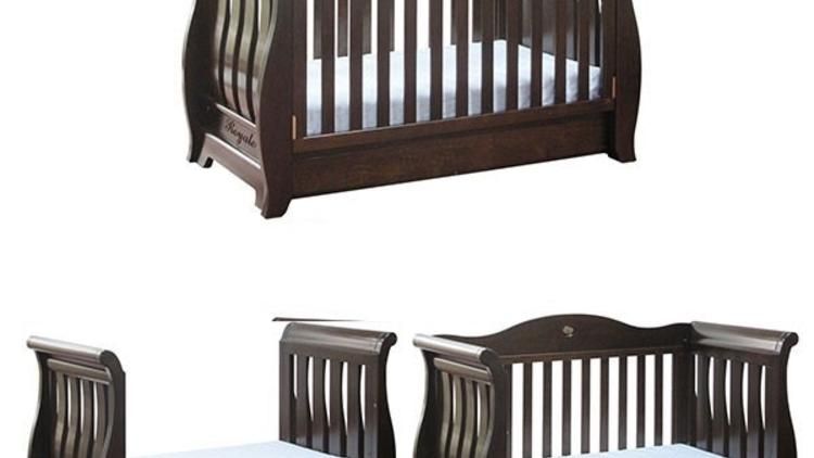 Boori Walnut Sleigh Cot