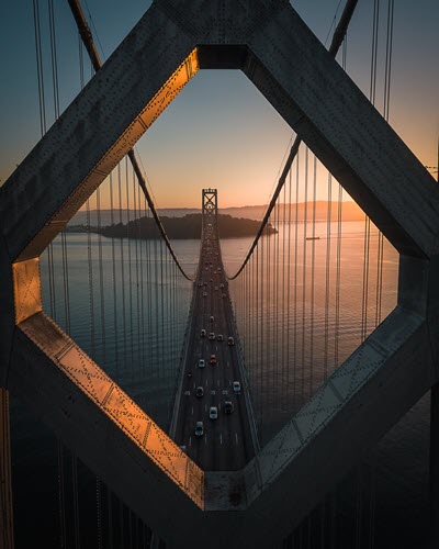 Oakland Bay Bridge in San Francisco CA