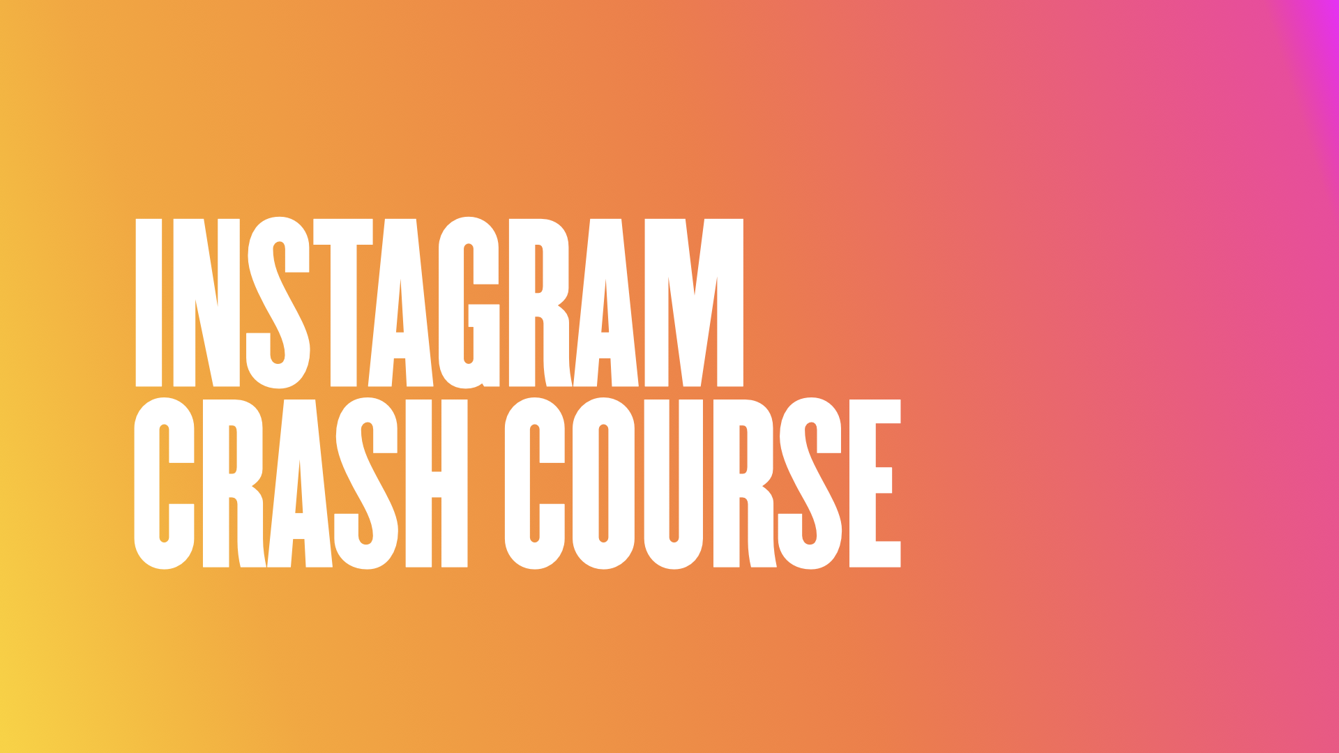 Instagram Crash Course Instagrizzle Academy