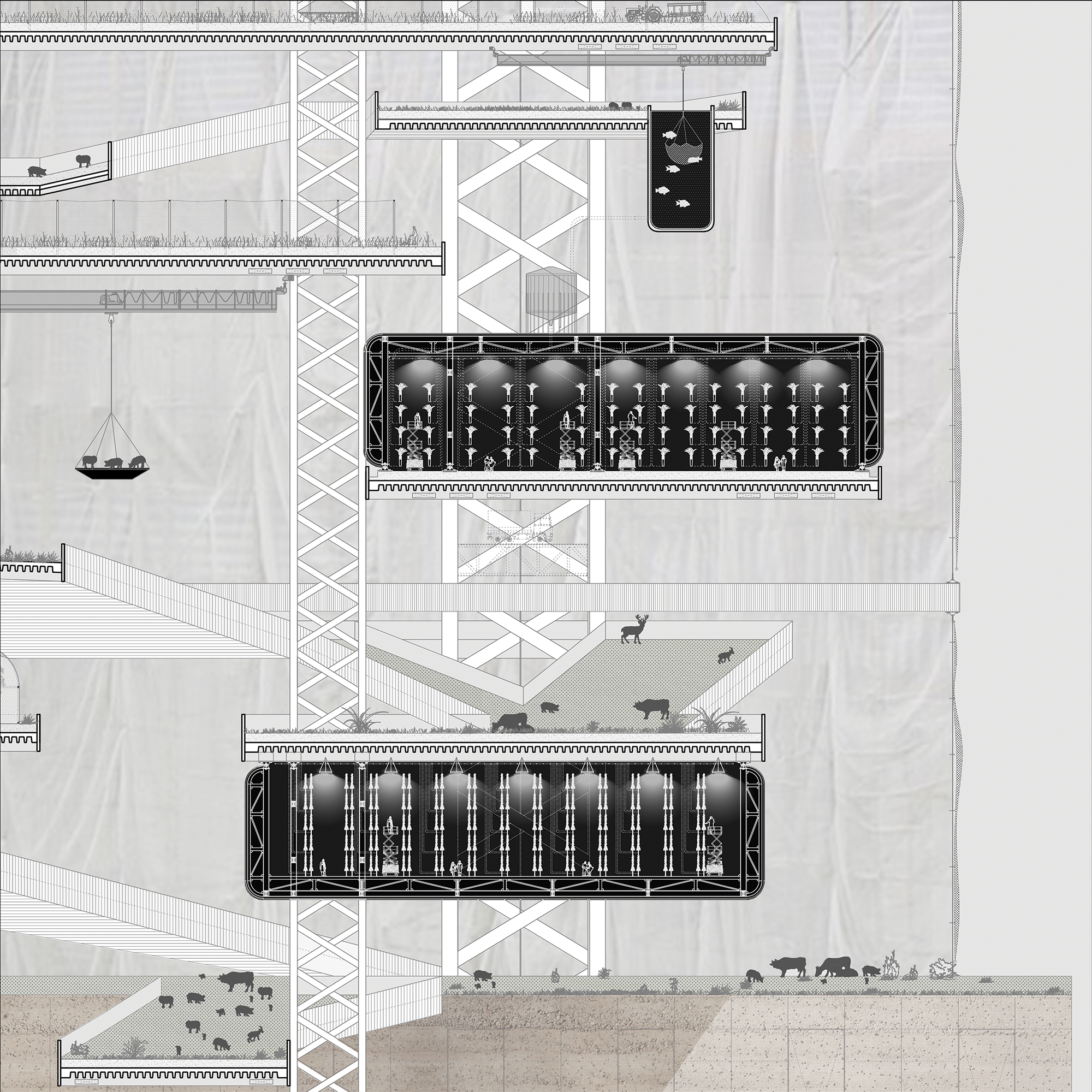 Section Drawing - Columbia GSAPP