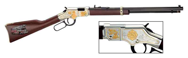 Henry H004FM Golden Boy Firefighter Tribute 22 Short, 22 Long or 22 LR Caliber with 16 LR/21 Short C